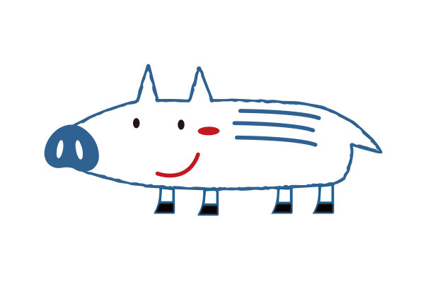 野猪Uribo人物插画图片下载