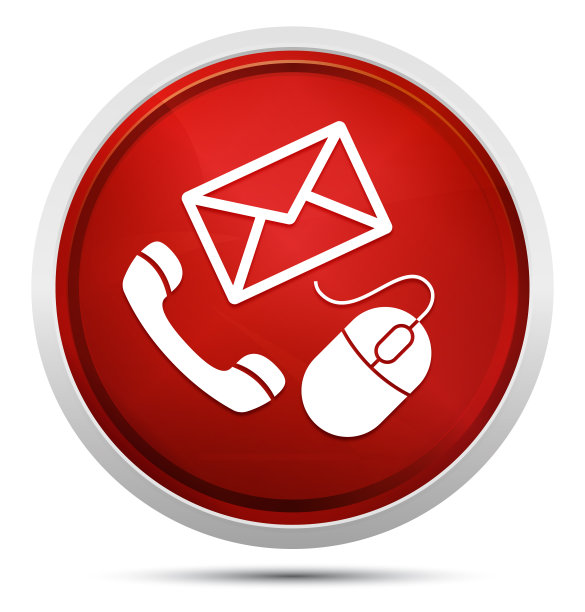 联系人图标推广红色圆形按钮图片下载