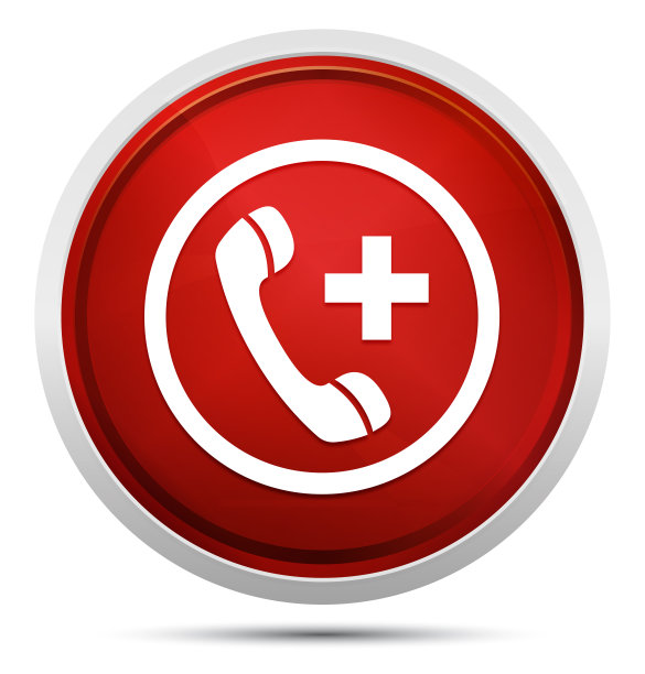 紧急呼叫图标推广红色圆形按钮图片下载