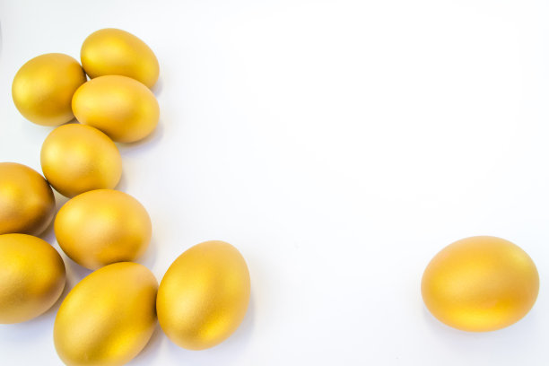 一个金蛋机会概念的财富和一个致富的机会图片下载