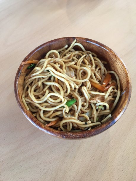 日本餐馆里的一盘面条图片下载