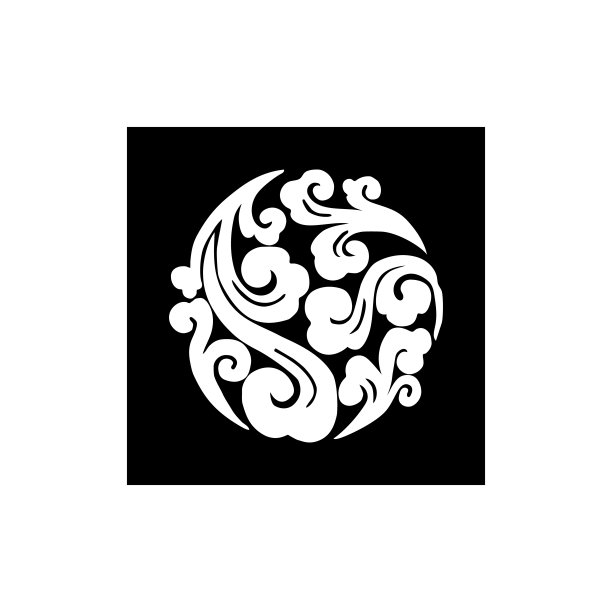 美丽的抽象白色图案上的黑色背景。平面设计、向量。图片下载