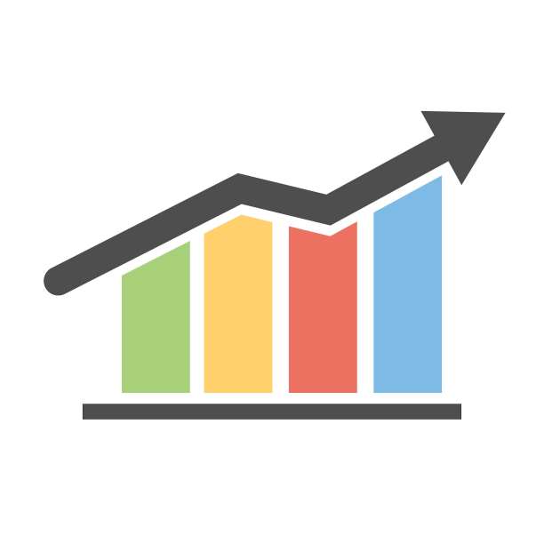 以白色为背景的货币市场图表图片下载