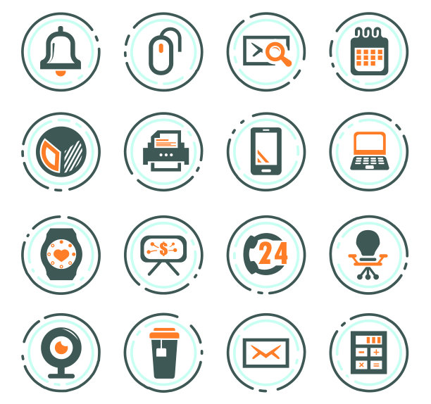 办公室图标设置图片下载