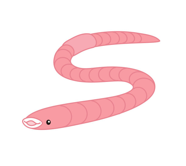 蚯蚓人物插图图片下载