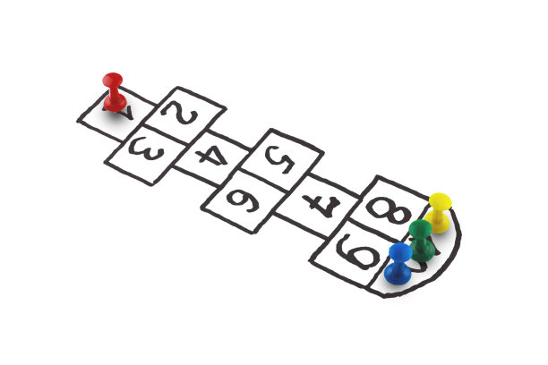 跳房子游戏，结束时三个，开始时一个图片下载