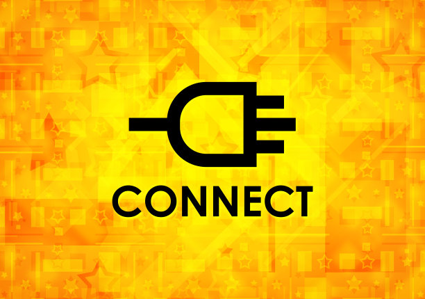 连接黄色背景图片下载