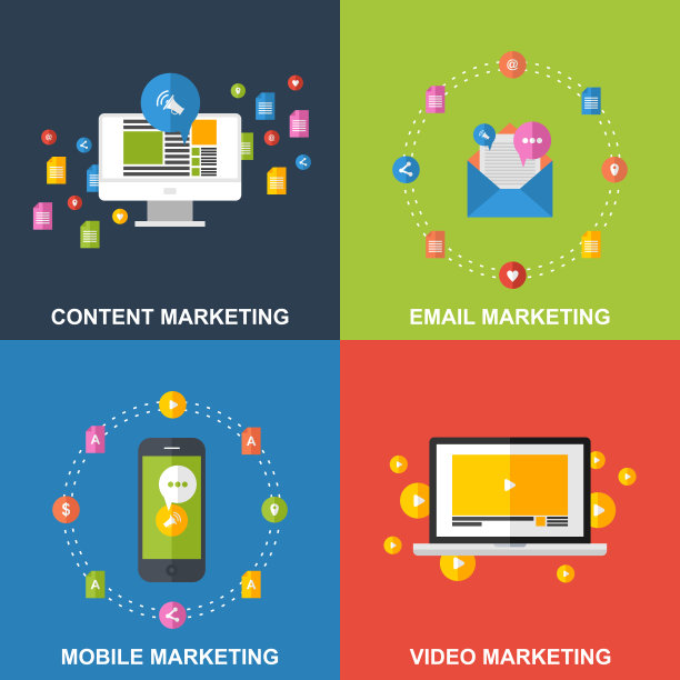 不同的业务设计概念集。图片下载