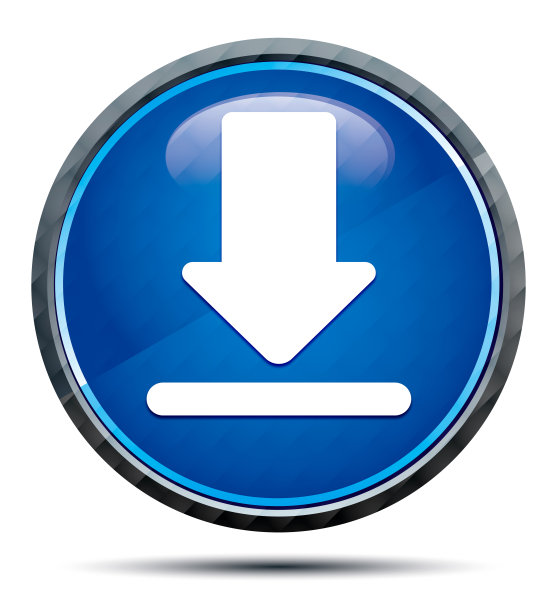 下载图标独家蓝色圆形按钮图片下载