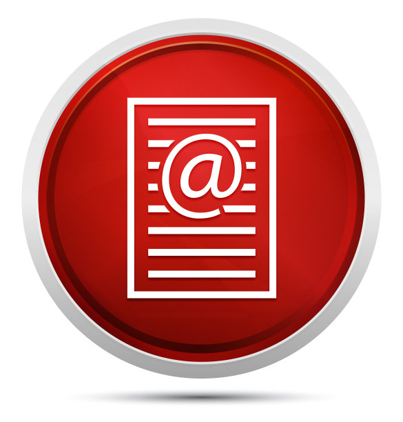 电子邮件地址页面图标推广红轮按钮图片下载