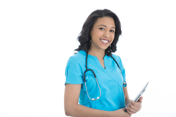 美丽的非裔美国护士图片下载