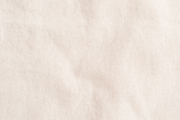 粗麻布编织纹理图案背景，浅奶油色米黄色图片下载