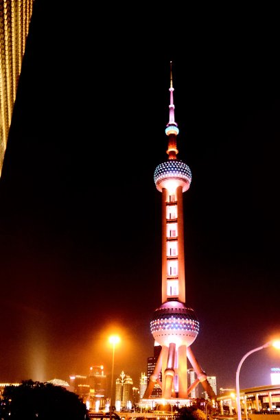 中华人民共和国上海东方明珠塔夜景图片下载