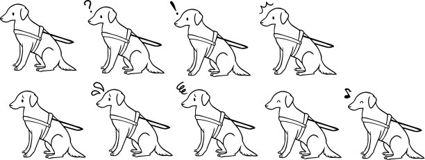 矢量插图的助手狗图片下载