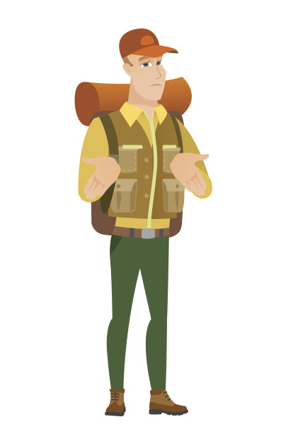 困惑的非洲游客耸耸肩图片下载