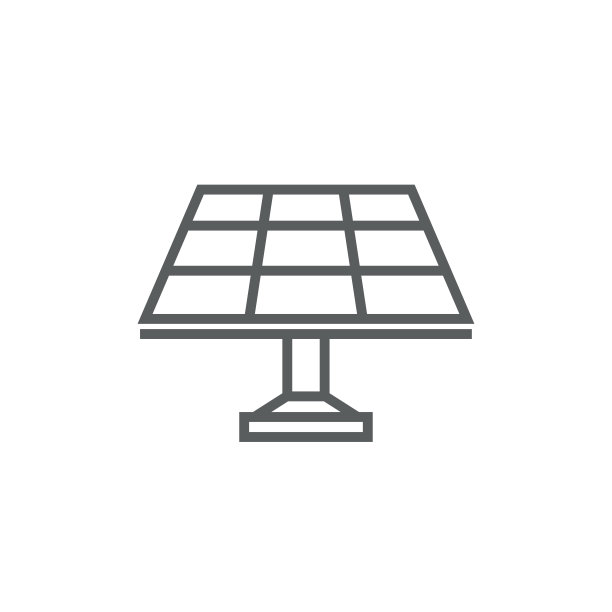 太阳能电池板线图标图片下载