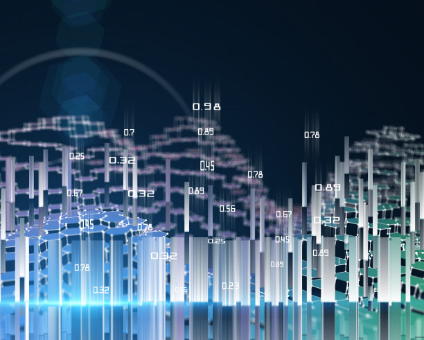 三维插图抽象六边形网格。大数据。未来的六边形钢丝。业务和财务分析表示。计算机通信技术。图片下载