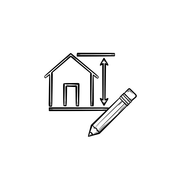 房子设计手绘草图图标图片下载