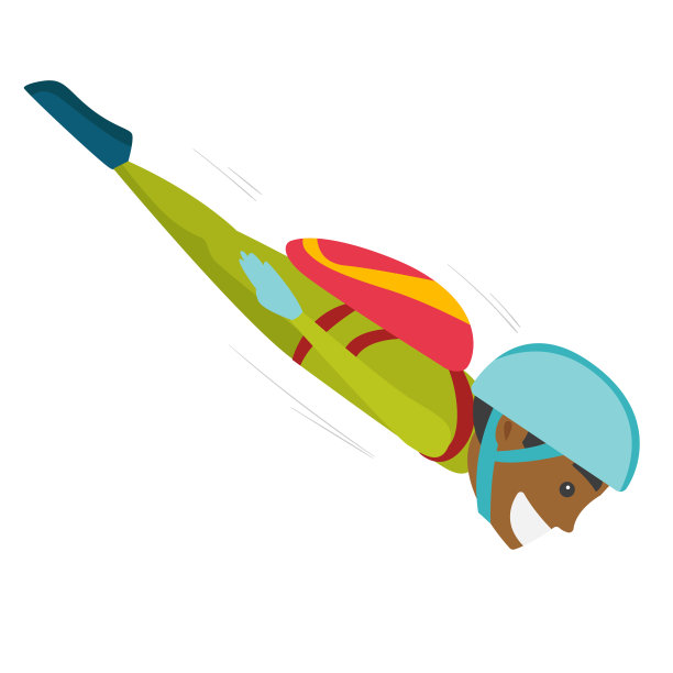 表演跳伞的黑人运动员图片下载