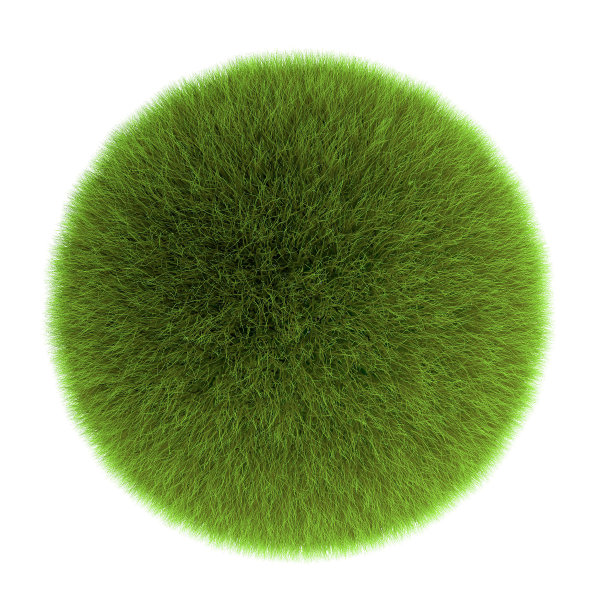 绿草球。孤立在白色图片下载