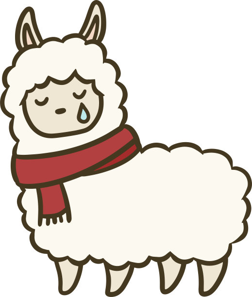 羊驼矢量图图片下载