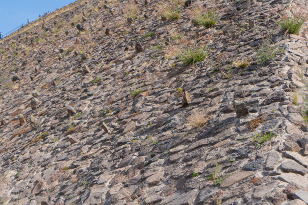 特奥蒂瓦坎太阳金字塔一角：古代石头结构，旅行照片背景图片下载