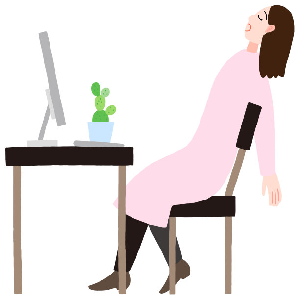 一个做远程工作的女人，面容憔悴图片下载