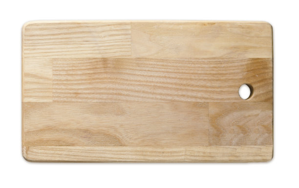 天然木盘孤立在白色背景上图片下载