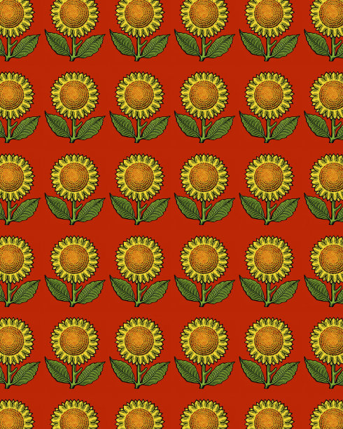 向日葵的模式图片下载