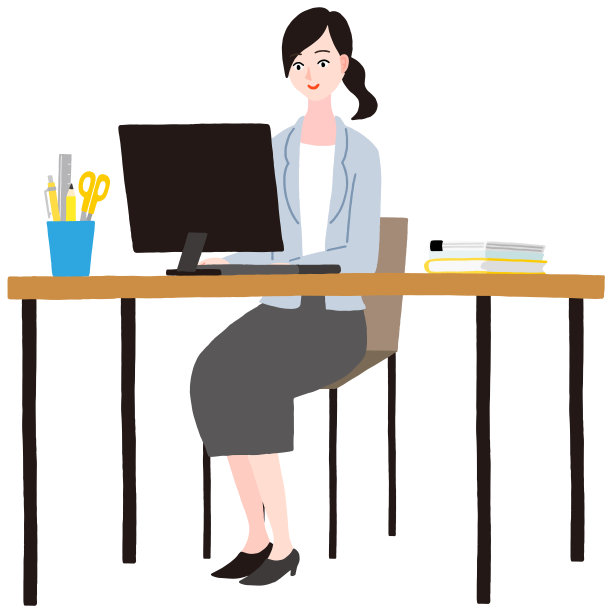 做远程工作的西装女图片下载