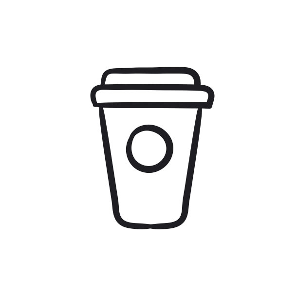 一次性杯子草图图标图片下载