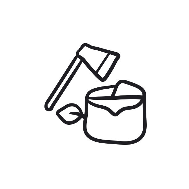 森林砍伐草图图标图片下载