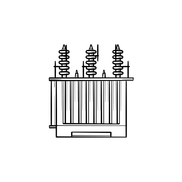 手绘电压互感器轮廓涂鸦图标图片下载