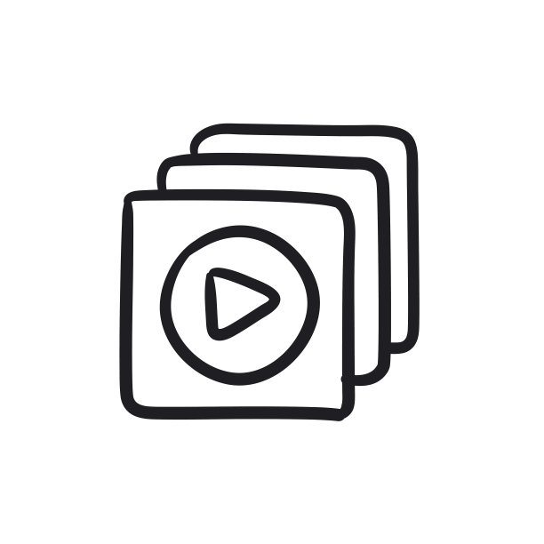 媒体播放器草图图标图片下载