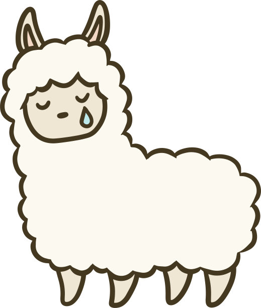 羊驼矢量图图片下载