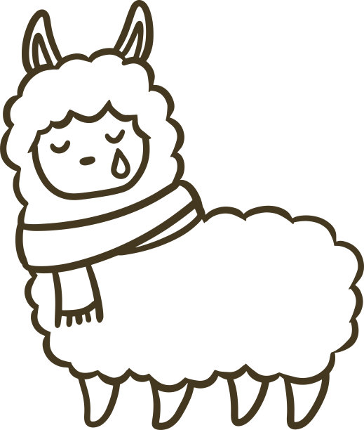 羊驼矢量图图片下载