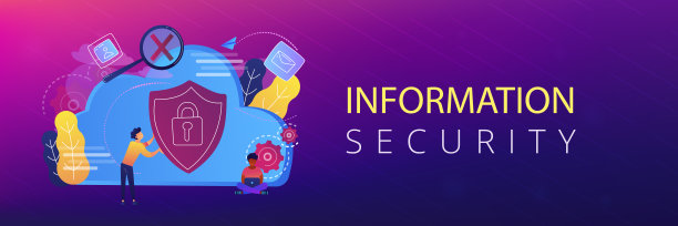 云计算安全标题横幅。图片下载