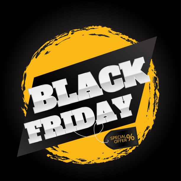 黑色星期五促销设计模板。矢量插图。图片下载