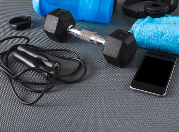 健身背景，运动器材，拷贝空间图片下载