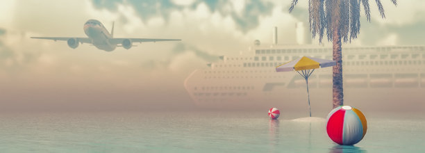 飞机、船、旅游用品图片下载
