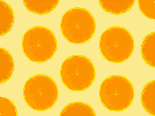 橙色果实孤立在白色背景上。矢量插图。图片下载