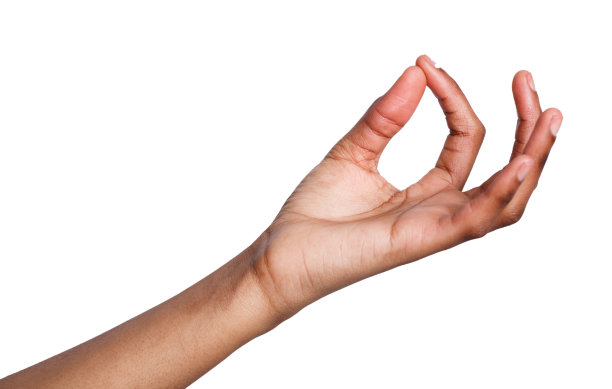 女性的手拿起或握住什么东西，镂空的图片下载