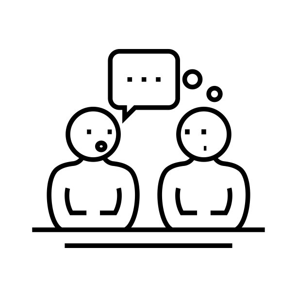 通讯线图标，概念符号，轮廓矢量插图，线性符号图片下载