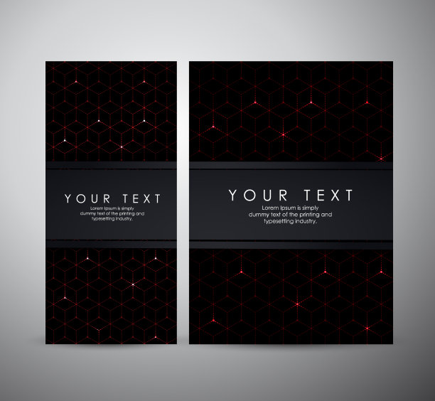 抽象红色现代闪烁几何图案数字。图片下载