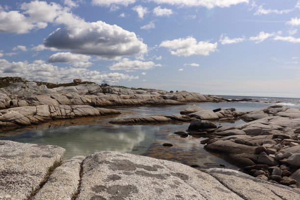 碧绿平静的海岸图片下载