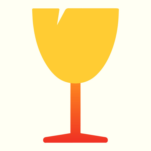 易碎标志线图标。运输标签，碎玻璃。邮政服务矢量设计概念，轮廓风格的象形图上的白色背景，用于web和应用程序。Eps 10。图片下载