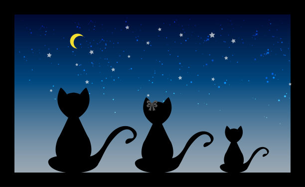 坐在窗边的猫的家庭图片下载