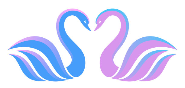 两只天鹅图片下载