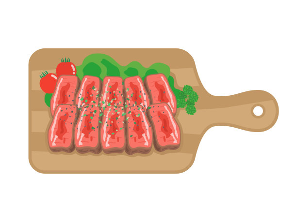 烤肉插画图片下载
