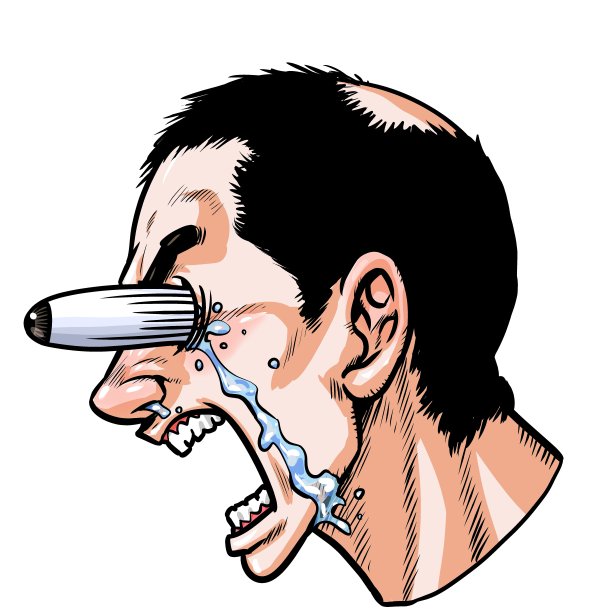 一个男人大喊大叫的侧面图片下载